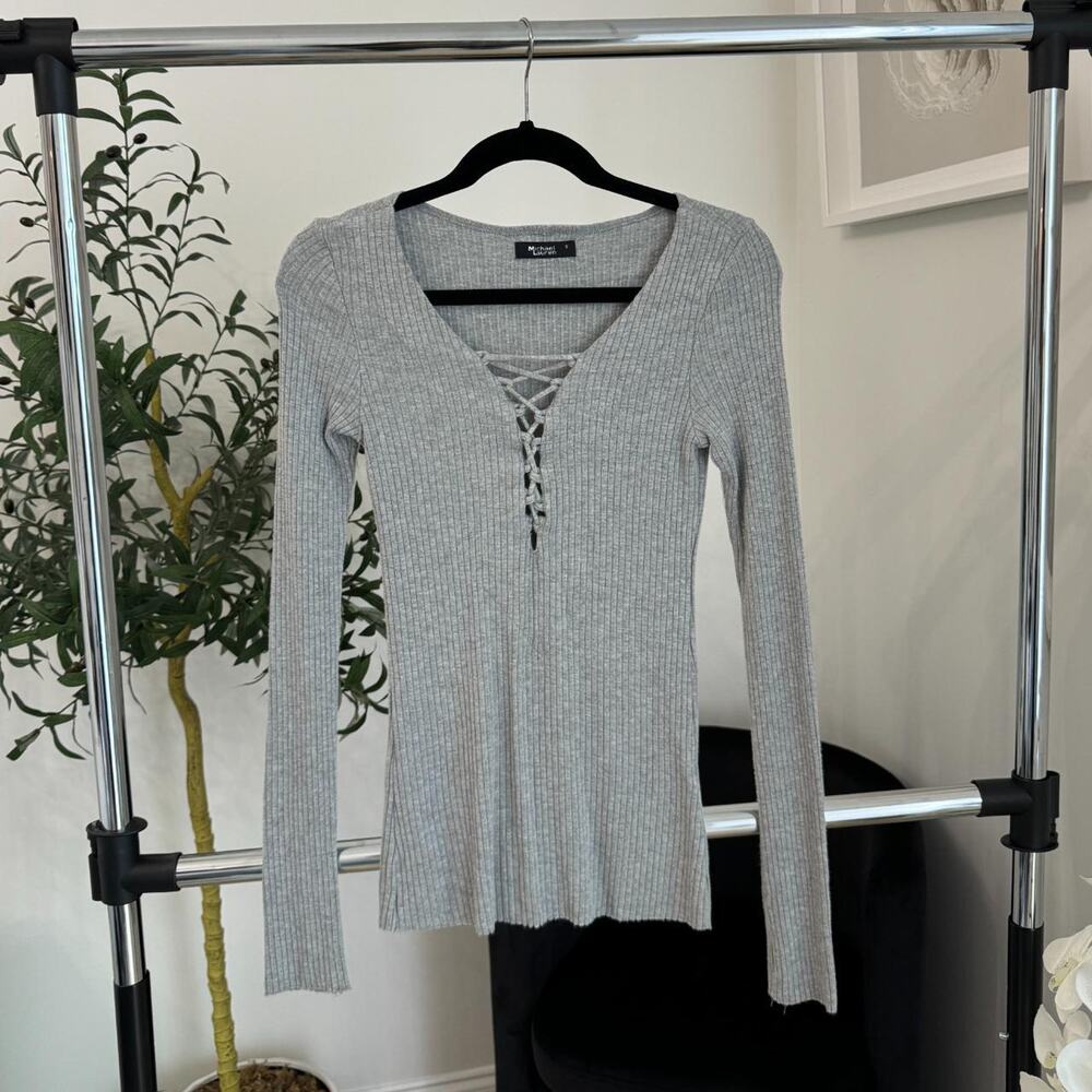 Michael Lauren Long Sleeve Knit Top